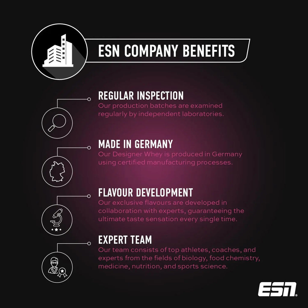 ESN Designer Whey Protein Powder, Strawberry, 1000 g, 2.2 lbs, 33 Servings ESN Au supplements