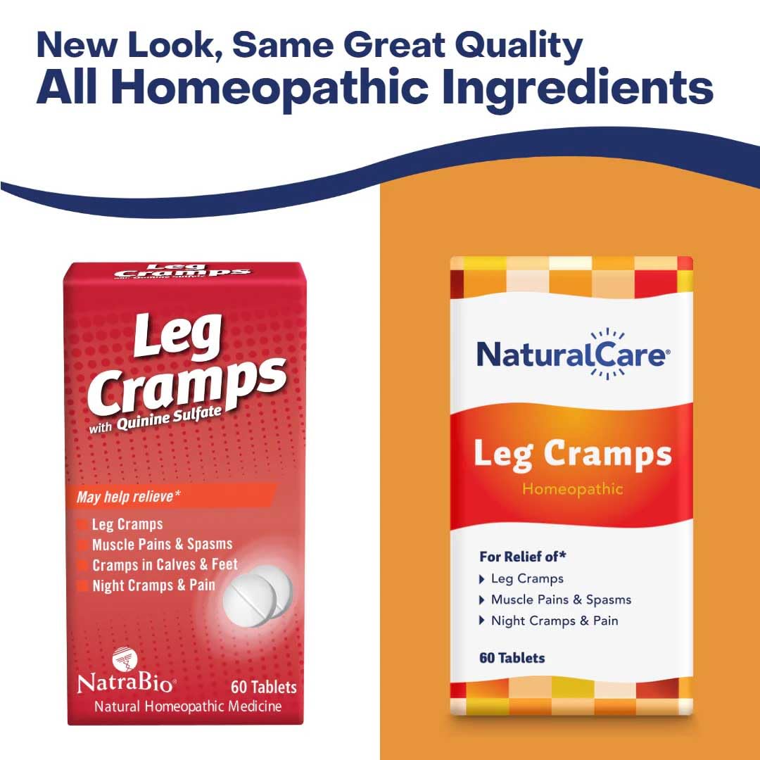 NaturalCare Leg Cramps, Homeopathic Tablets, 60ct | May Provide Support for Leg, Calf & Foot Cramps, Muscle Spasms & Pain Natra-Bio Au supplements