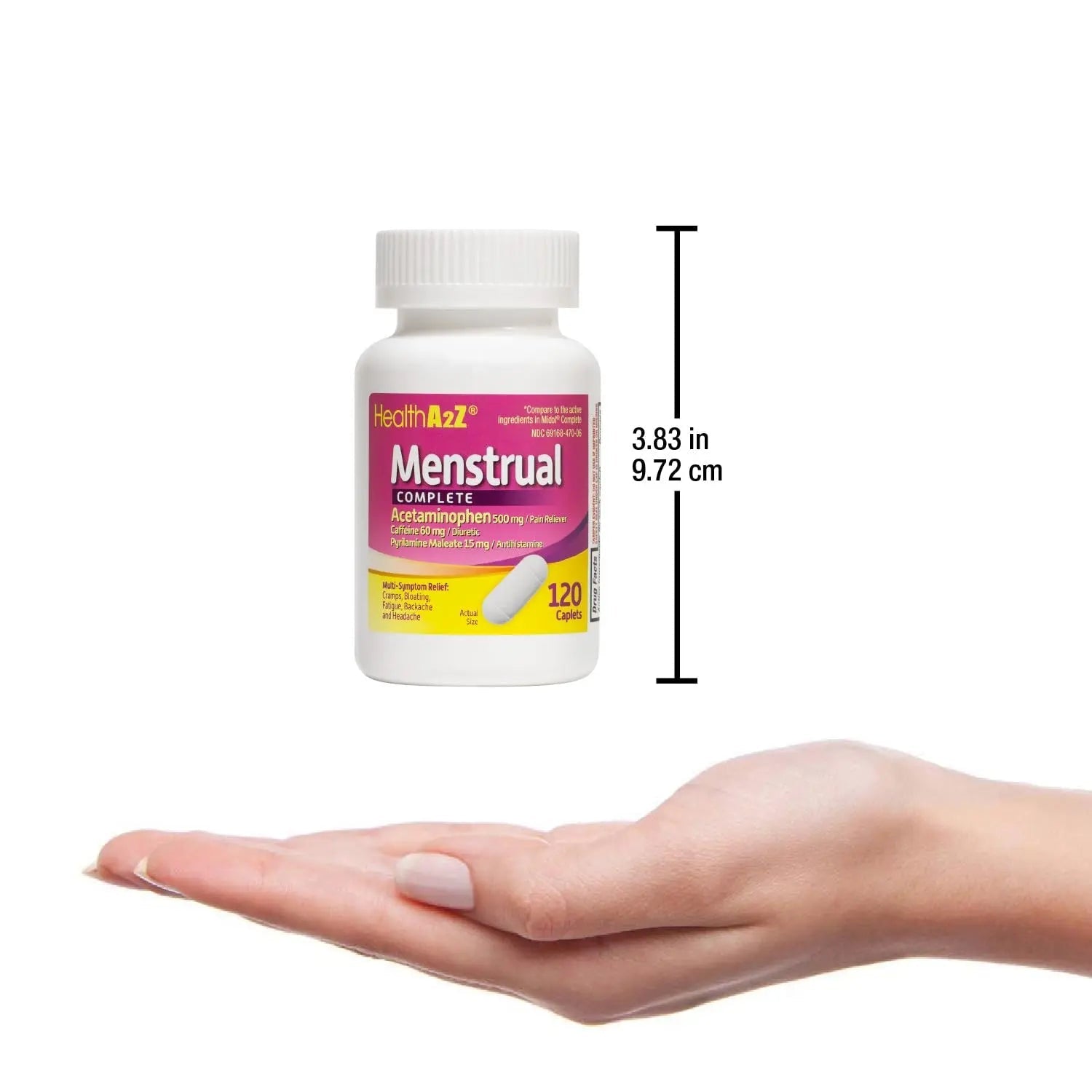 HealthA2Z® Menstrual Complete Pain Relief Tablets | Relieves Cramps, Bloating, Fatigue, Backache & Headache (120 Counts) (Pack of 2) HealthA2Z Au supplements