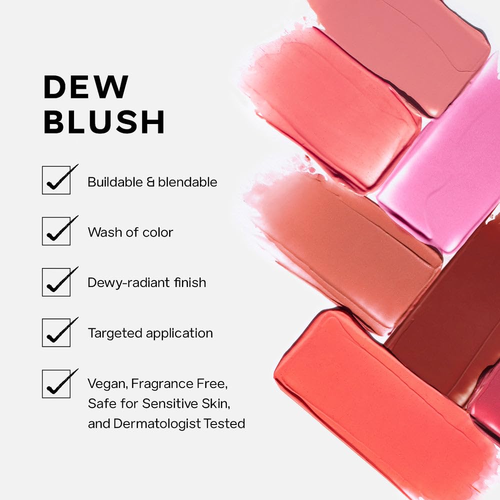 Saie Dew Liquid Blush for Cheeks Trio - Hydrating Cream Blush Stick Set with a Blendable + Buildable Formula - Skincare Infused Dewy Face Blushes for a Natural Flush - Baby, Sweetie, & Spicy (3 Count) Saie Au supplements
