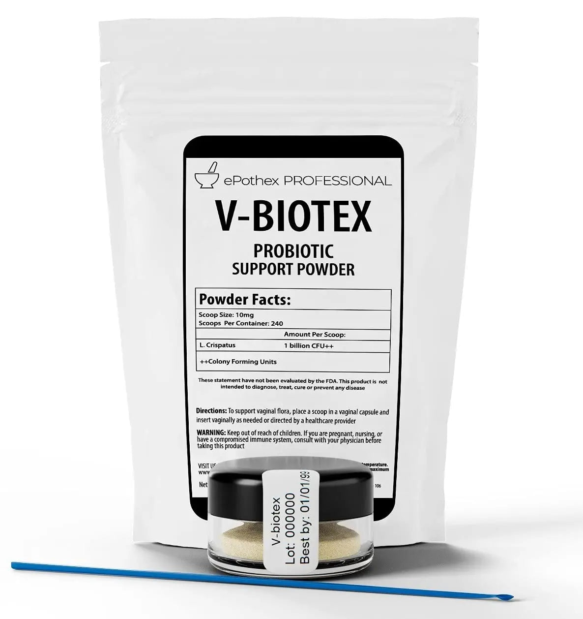 EPOTHEX V-Biotex - Pure L. Crispatus Probiotic Powder | Vaginal Probiotic | Promotes Vaginal & Urinary Health EPOTHEX Au supplements