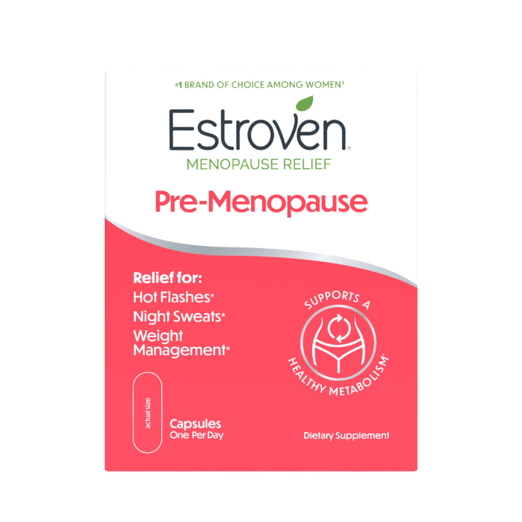 Estroven Pre-Menopause Relief, 30 Ct., Clinically Proven Ingredients, Provides Menopause Relief plus Night Sweats & Hot Flash Relief, Drug-Free or Estrogen Free Estroven Au supplements