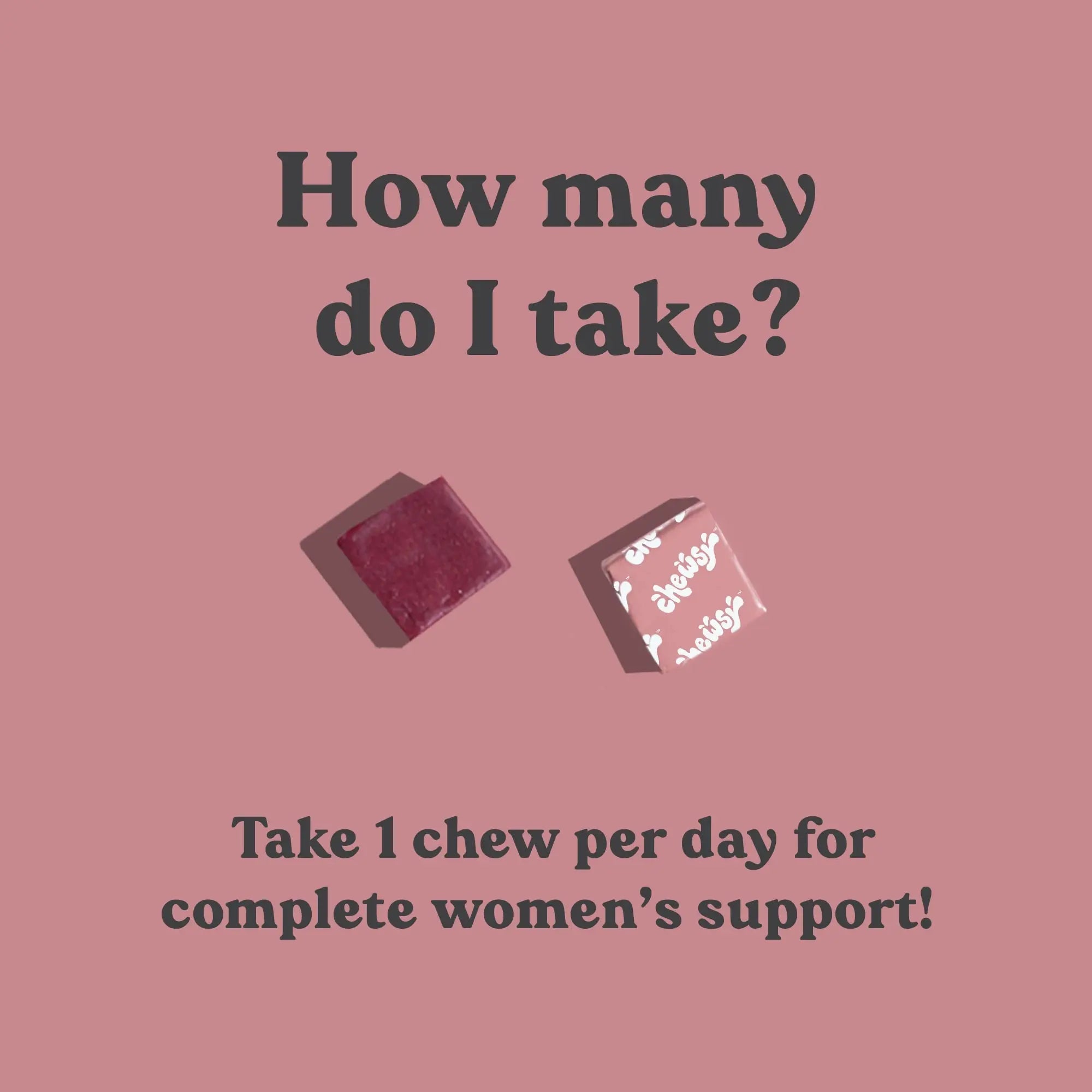 Chewsy Women's Multivitamin Chews, Immune & Energy Support, Vitamins C, B12, A, D, E CHEWSY Au supplements