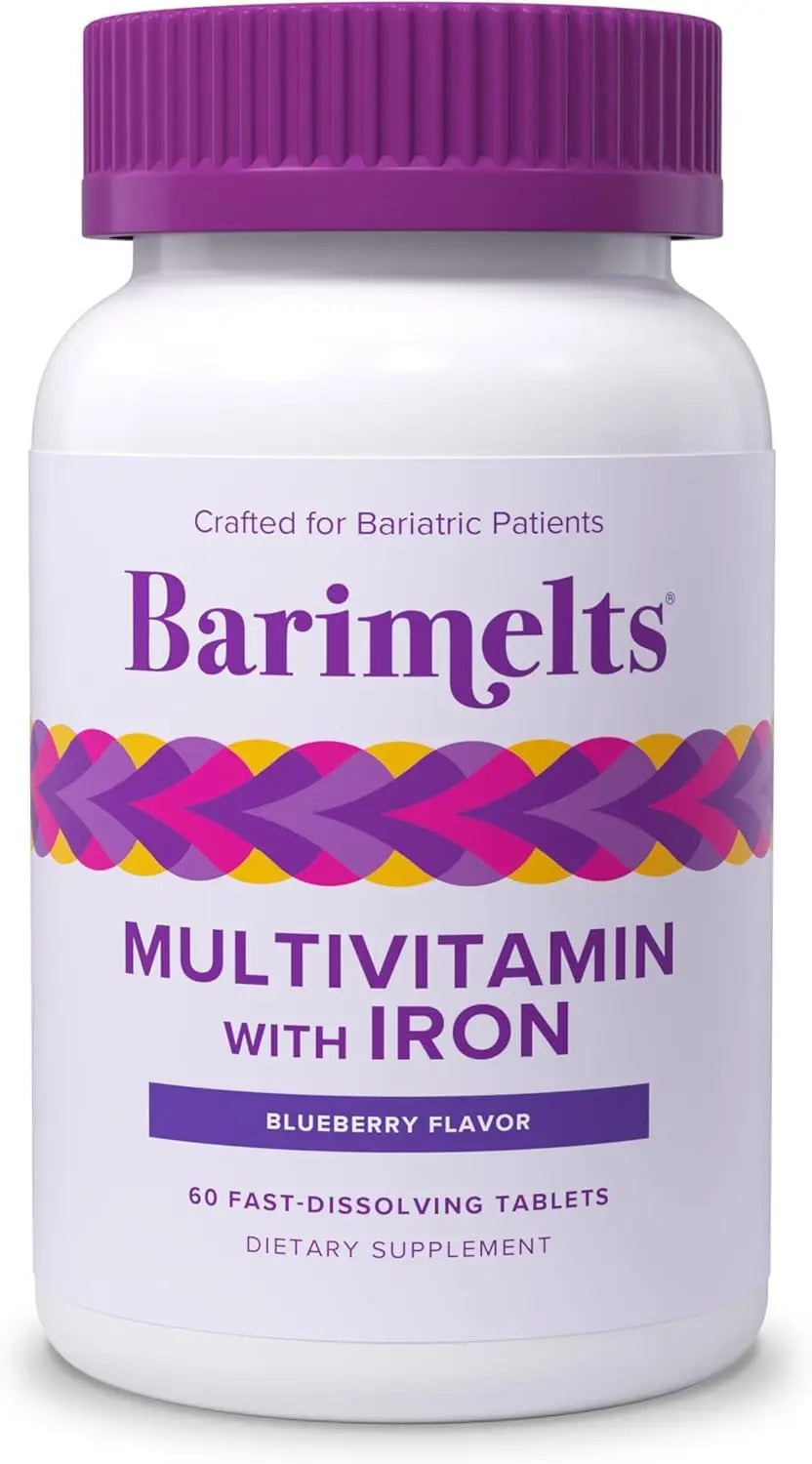 BariMelts Bariatric Multivitamin with Iron - 1 Month Supply (60 Fast-Dissolving Tablets) - Sugar-Free - Post-Op Bariatric Vitamins BariMelts Au supplements