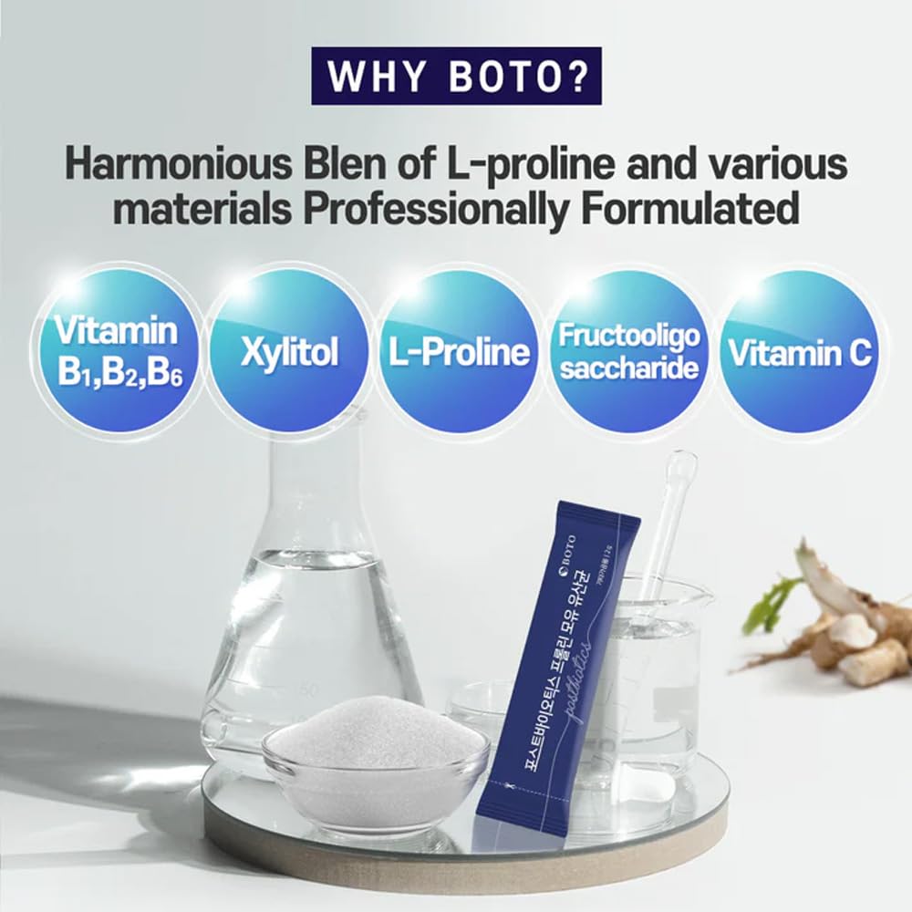 ZIOSTAND BOTO Korean Care it Probiotics Natural Prebiotics Proline Breast Milk Lactobacillus, Colon Cleanse, Immunity Support - 1 Month (30 of Pack, PostBiotics) ZIOSTAND Au supplements