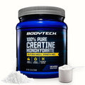 BodyTech Creatine Monohydrate Powder, Unflavored Micronized Creatine Formula for Men and Women, 5g per Serving, Pre Workout & Post Workout Supplement