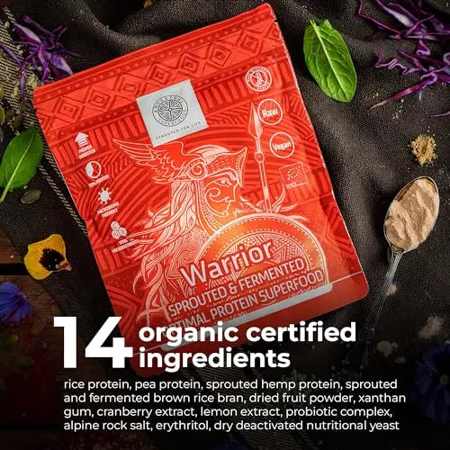 ANCESTRAL SUPERFOODS: Vegan Superfood Protein Powder, Gluten-Free Alkaline Fibre Supplement ANCESTRAL SUPERFOODS SPROUTED FOR LIFE Au supplements