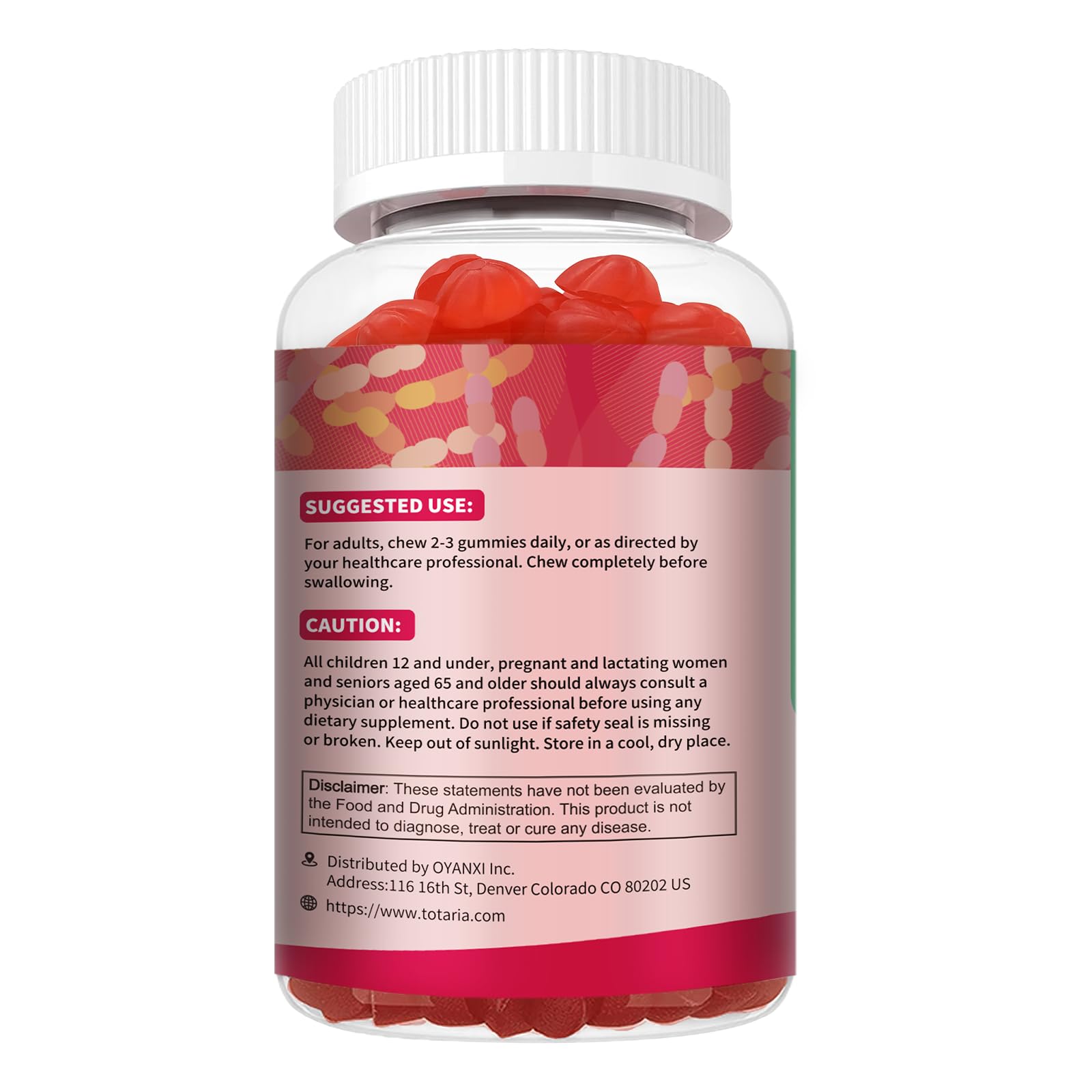 9-in-1 Probiotic Prebiotic Fiber Gummies for Adults & Teens 16G Fiber per Serving, Psyllium Husk Fiber Supplement with 5 Billion CFU Bacillus Coagulans