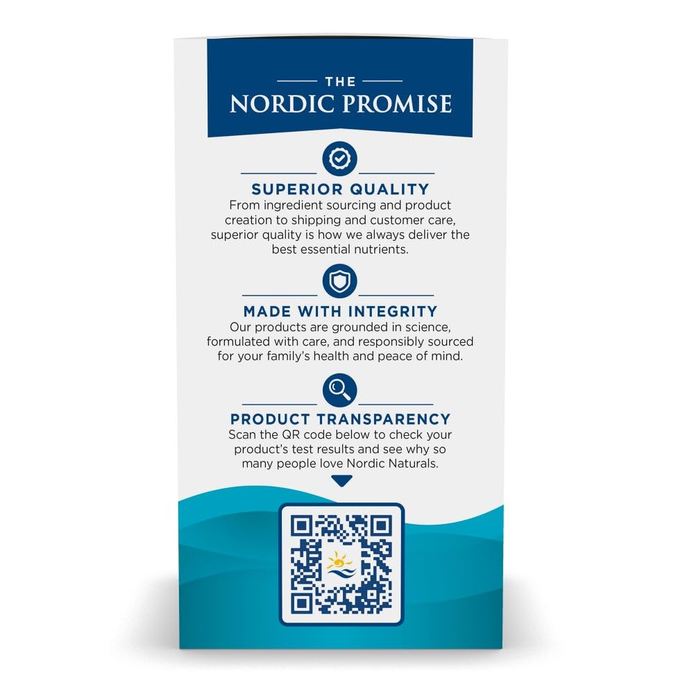 Nordic Naturals Omega-3, Lemon Flavor - 90 Soft Gels - 690 mg Omega-3 - Fish Oil - EPA & DHA - Immune Support, Brain & Heart Health, Optimal Wellness - Non-GMO - 45 Servings Nordic Naturals Au supplements