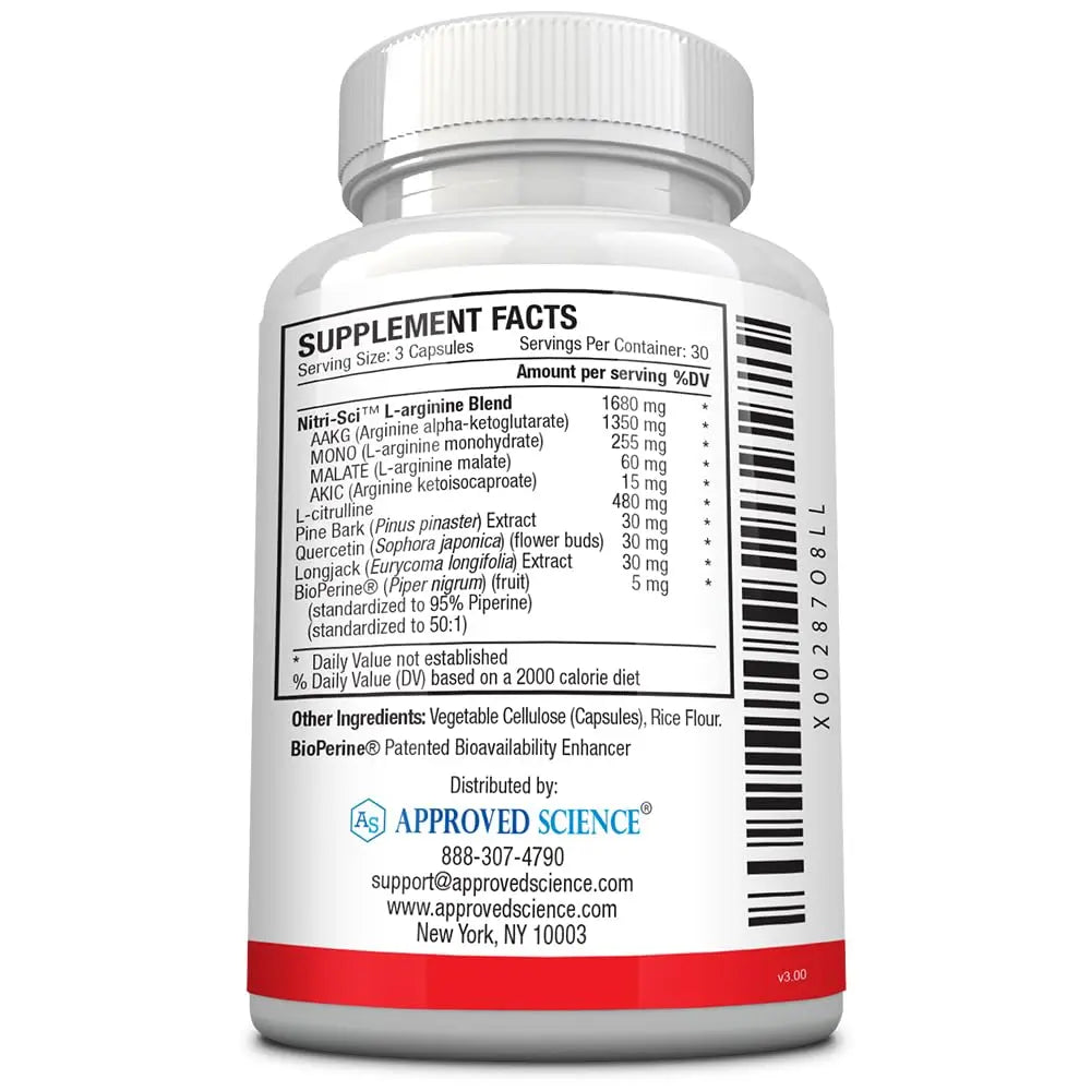 Approved Science Nitric Oxide MD - Muscle Development, Lean Body Mass, Improve Oxygen Approved Science Au supplements