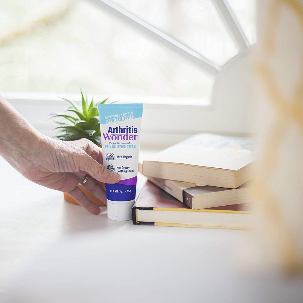 Arthritis Wonder Pain Relief Cream, 4 oz – Arthritis Pain Relief Cream for Hand, Knee, Foot and Wrist Joints – Fast-Acting, Deep Penetrating, Non-Greasy Formula with Natural Wogonin - 3 Pack Arthritis Wonder Au supplements