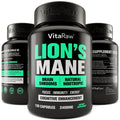 Organic Lions Mane Supplement Capsules 2400 mg - Powerful Nootropic - Helps Maintain VitaRaw Au supplements