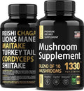 Mushroom Supplement - Shiitake Mushrooms & Lions Mane Supplement Capsules S RAW SCIENCE Au supplements