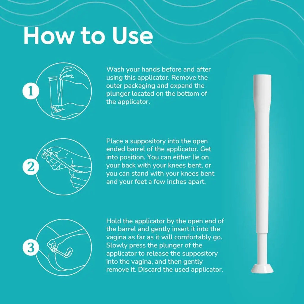 Szio+ Utiva Suppository Applicators – Disposable Vaginal Suppository Applicators – Hygienic Individually Szio+ Au supplements