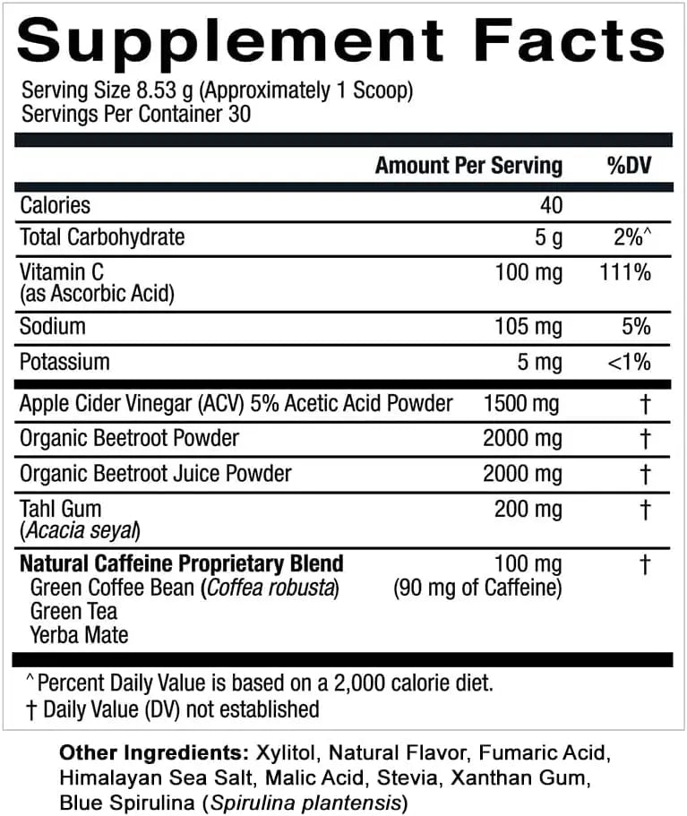 Essential Elements PreWorkout Powder with Beet Root & ACV | Superfood Energy Supplement Essential Elements Au supplements