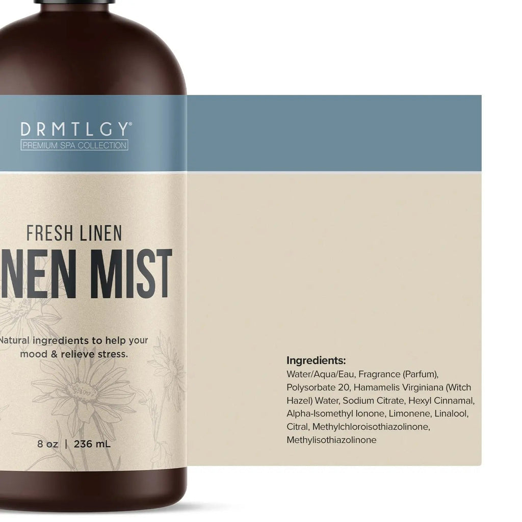 DRMTLGY Natural Fresh Linen Mist and Room Spray - Pure Essential Oils for a Pillow Spray, Linen Mist DRMTLGY Au supplements