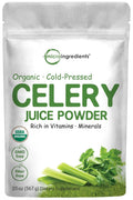Organic Celery Juice Powder, 20 Ounce (1.25 Pound), 71 Serving, Celery Detox and Cold Micro Ingredients Au supplements