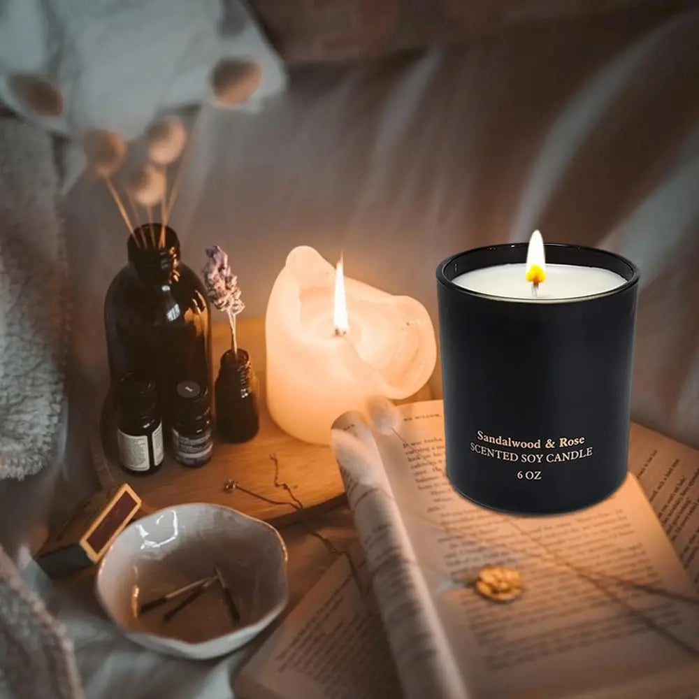 Scented Candles for Women,Premium Sandalwood Rose Aromatherapy Candles, Home Scented Candle Kelly's Custom Candles Au supplements