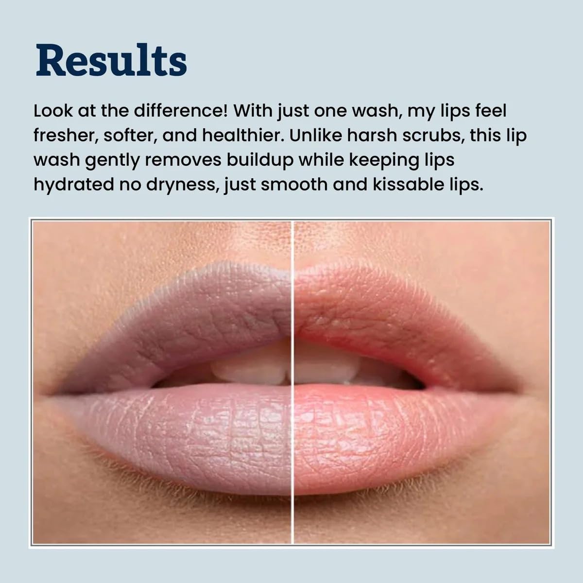 GloryMist All In One Lip Wash & Silicone Brush – Hydrating, Brightening & Exfoliating foaming Cleanser for Dry
