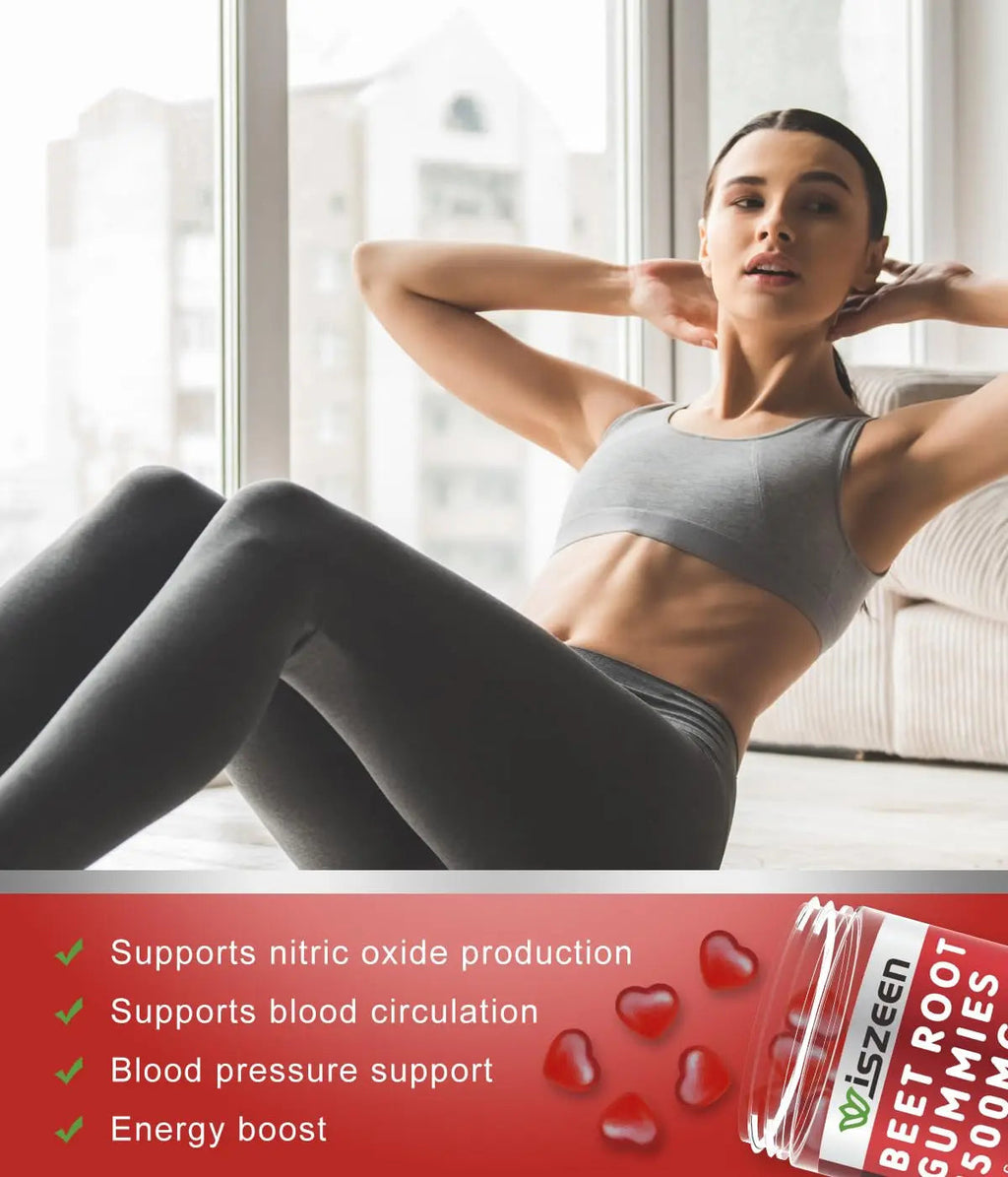 Wiszeen Beet Root Gummies - 60 Servings - Beets Gummies Beet Chews Nitric Oxide Wiszeen Au supplements