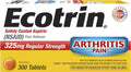 Ecotrin Regular Strength Aspirin, Arthritis Pain Relief, 325mg Regular Strength, 300 Safety Coated Tablets Ecotrin Au supplements