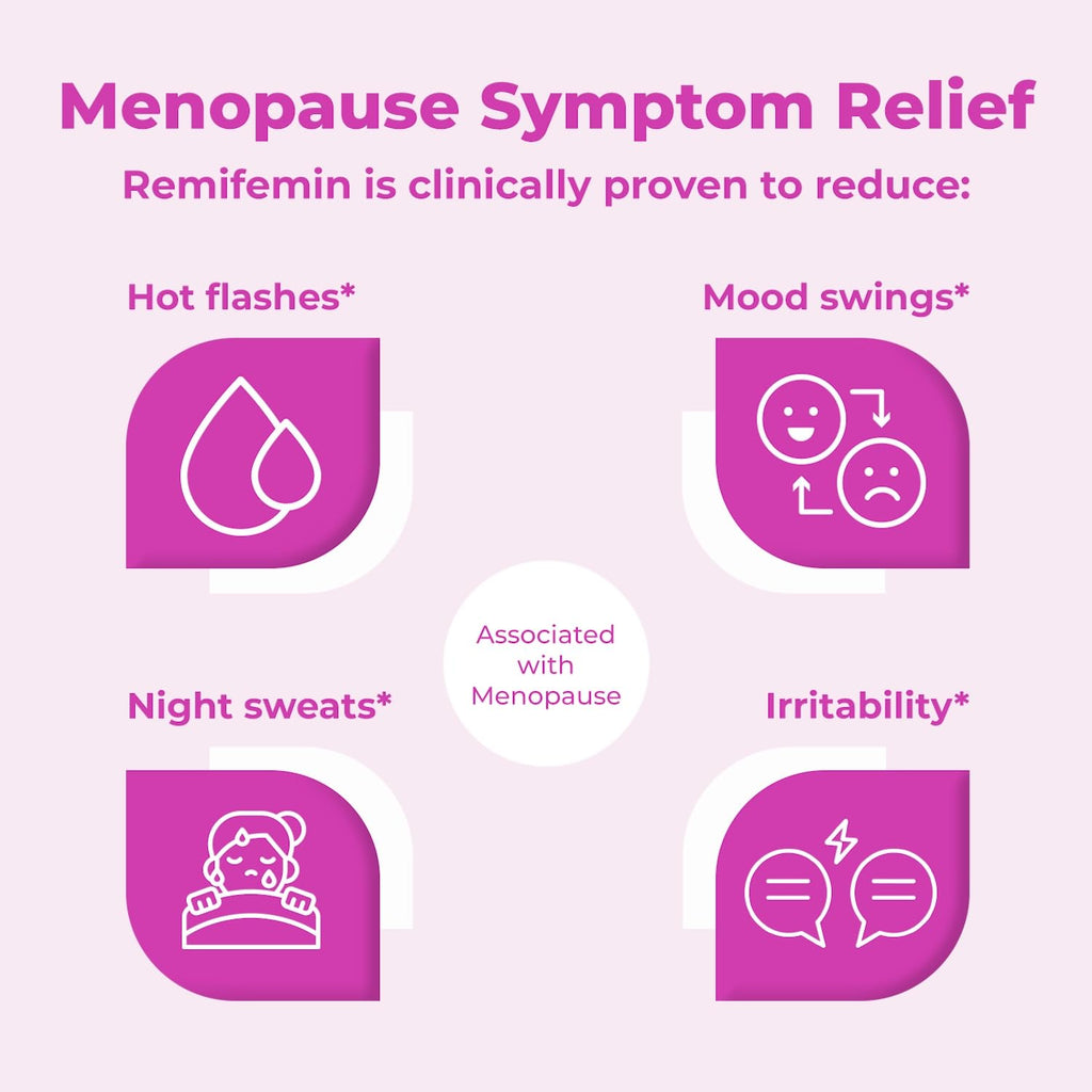 Remifemin Menopause Symptoms Relief - Clinically Proven Ingredients - Menopause Supplements - Black Cohosh - Estrogen-Free - Made in Germany - 60 Tablets Remifemin Au supplements