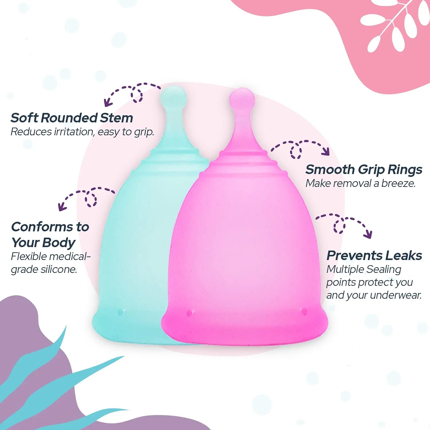 Ecoblossom Menstrual Cup Sterilizer - Modern Menstrual Cup Cleaner Unscented Sanitizer EcoBlossom Au supplements
