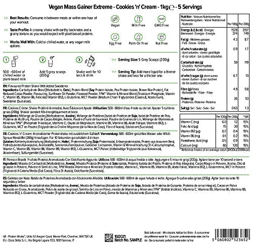 Protein Works - Vegan Mass Gainer Extreme | High Calorie Protein Powder | Weight Gainer Protein Works Au supplements