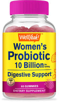 WellYeah Probiotics for Women Gummies - 10 Billion CFU - for Digestive Support, Gut Health, and Feminine Health Support - Natural Sourced Flavors - Vegan