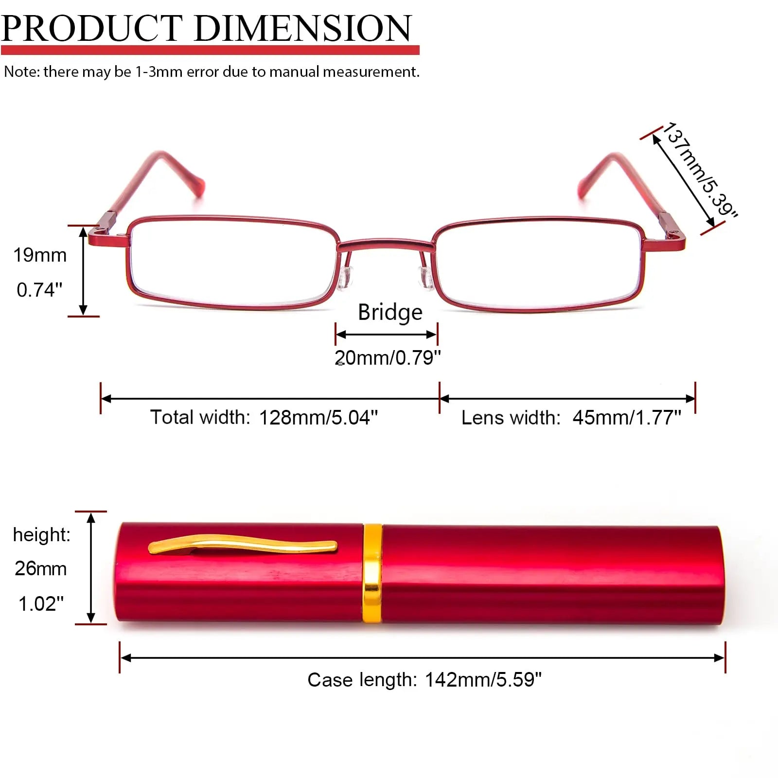 REAVEE 3 Pack Slim Pen Reading Glasses Small Tube Stylish Readers for Women Men REAVEE Au supplements