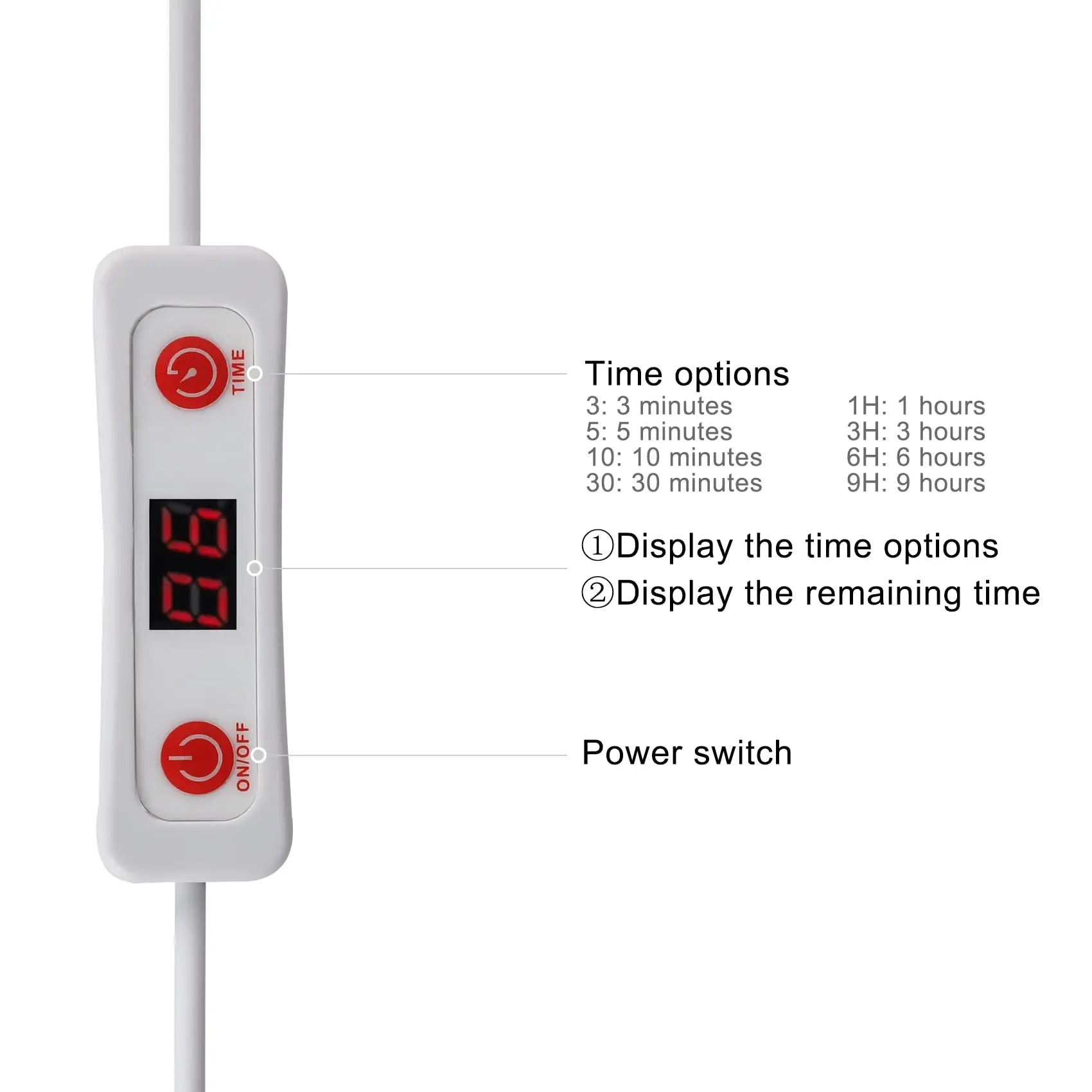 MAINENG Infrared & Red Light Therapy Lamp with Timer, 660nm & 850nm LED - M7685 MAINENG Au supplements