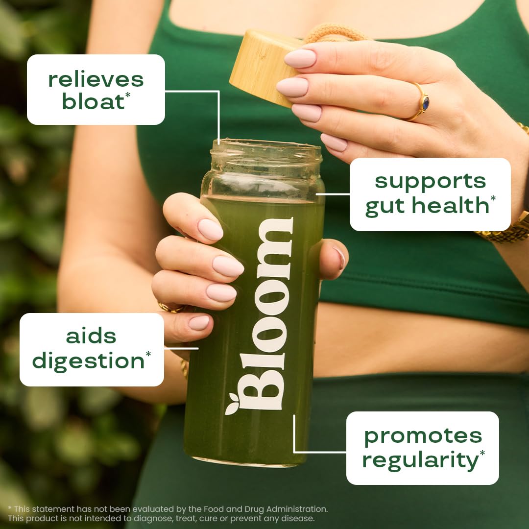 Bloom Nutrition Superfood Greens Powder, Digestive Enzymes with Probiotics and Prebiotics, Gut Health, Bloating Relief for Women, Chlorella, Green Juice Mix with Beet Root Powder, 30 SVG, Mango Bloom Nutrition Au supplements