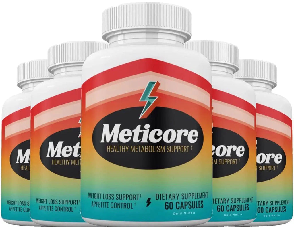 (Official) 5 Pack Meticore Weight Management Keto Pills, Energy Support - 300 Capsules Gold Nutra Au supplements