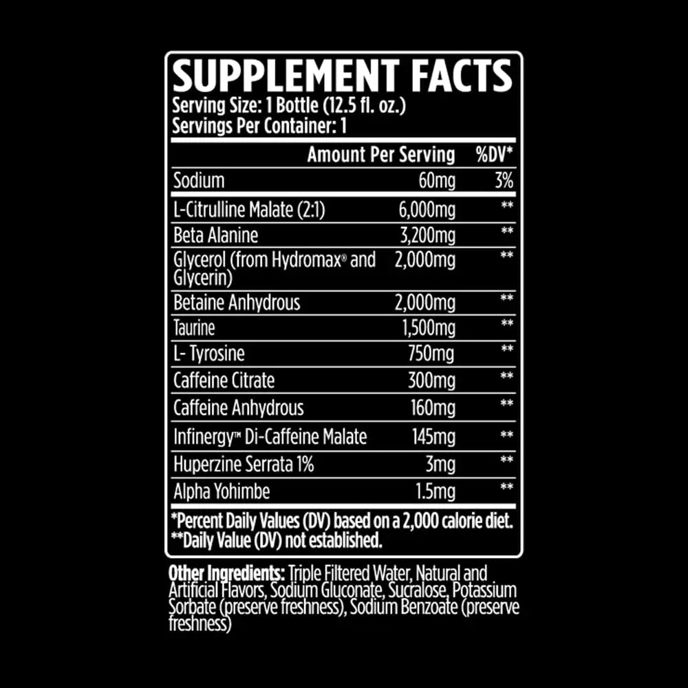 VMI Sports KXR High Stimulant Pre-Workout Energy Ready to Drink 400mg Caffeine VMI Sports Au supplements