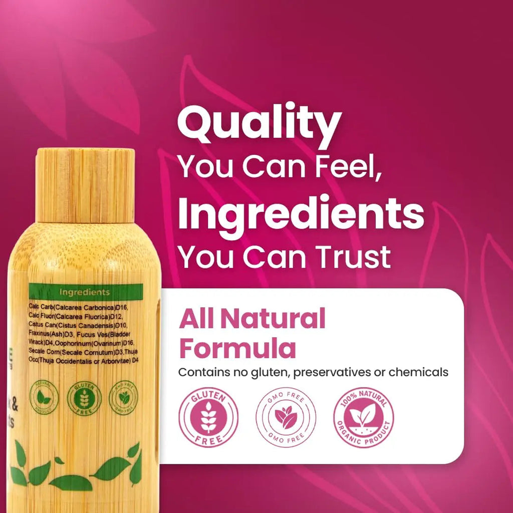 Fibroid Shrink & Ovarian Cysts BM36 - Helps Shrink Fibroids and Ovarian Cysts, Balance Estrogen Levels and Prevent Regrowth, Support for Menstrual Pain and Painful Intercourse, 30 mL Drops | Bestmade Bestmade Naturalproducts.com Au supplements
