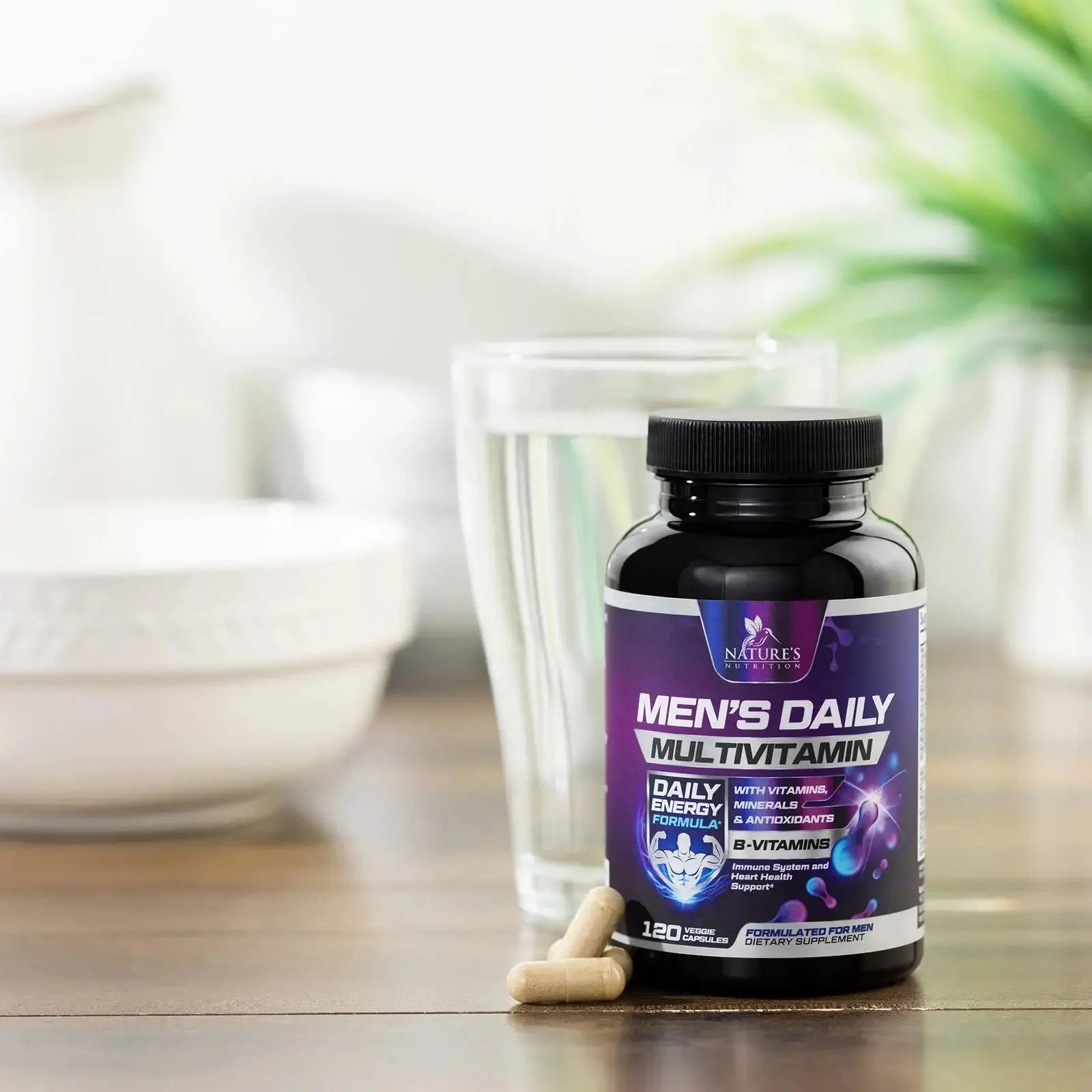 Multivitamin for Men - Advanced Supplement with Full-Spectrum Formula, Essential Vitamins A, C, D, E, & Zinc - High Potency B Vitamins Multi Nature's Nutrition Au supplements