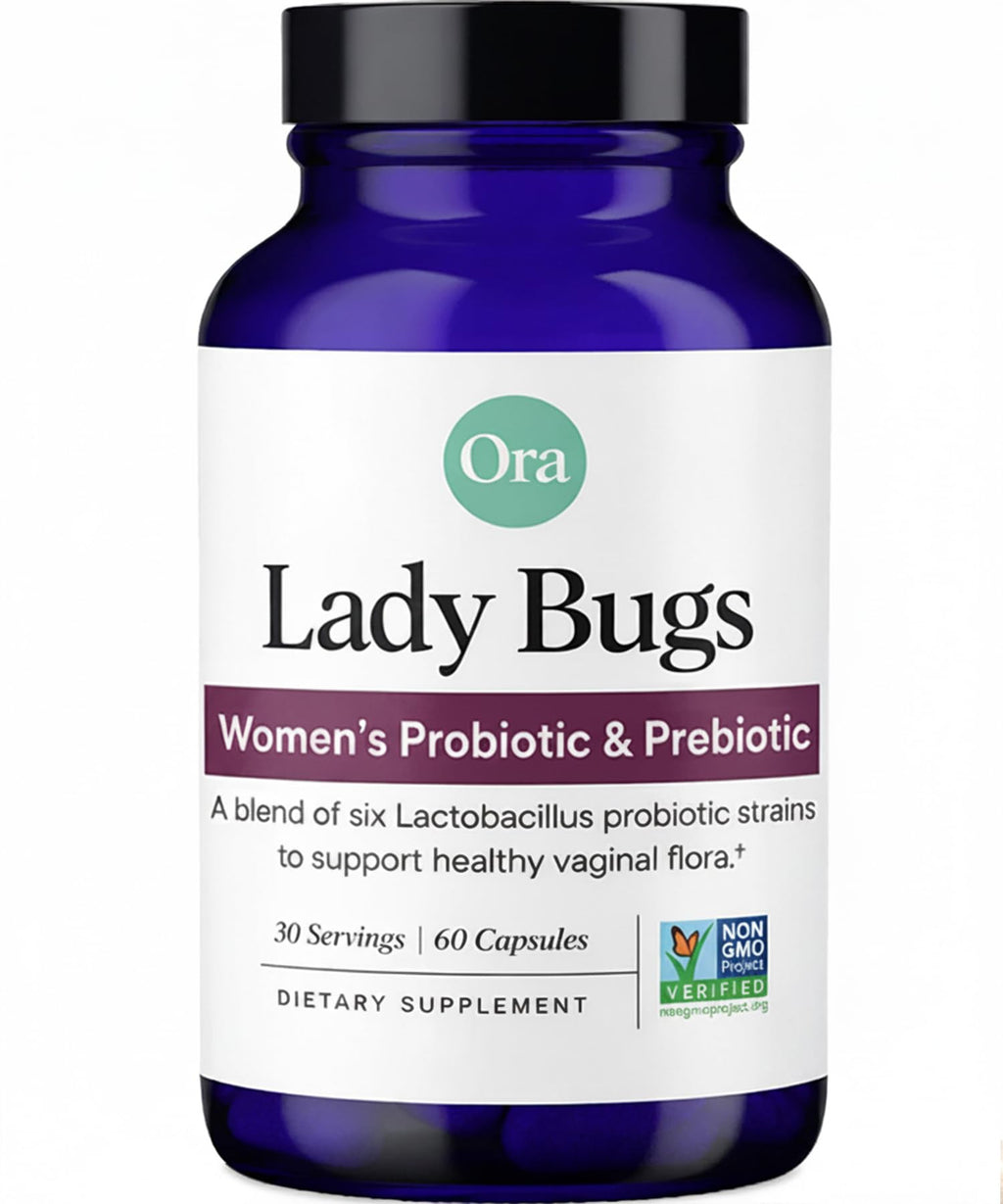 Ora Organic Probiotic for Women with L. crispatus, 6 Clinically Studied Lactobacillus Strains for Vaginal, pH & Urinary Tract Health,