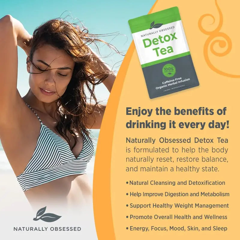 Naturally Obsessed 4 Week DRINK2SHRINK Detox Tea Formula Flat Belly System Detox Kit Naturally Obsessed Au supplements
