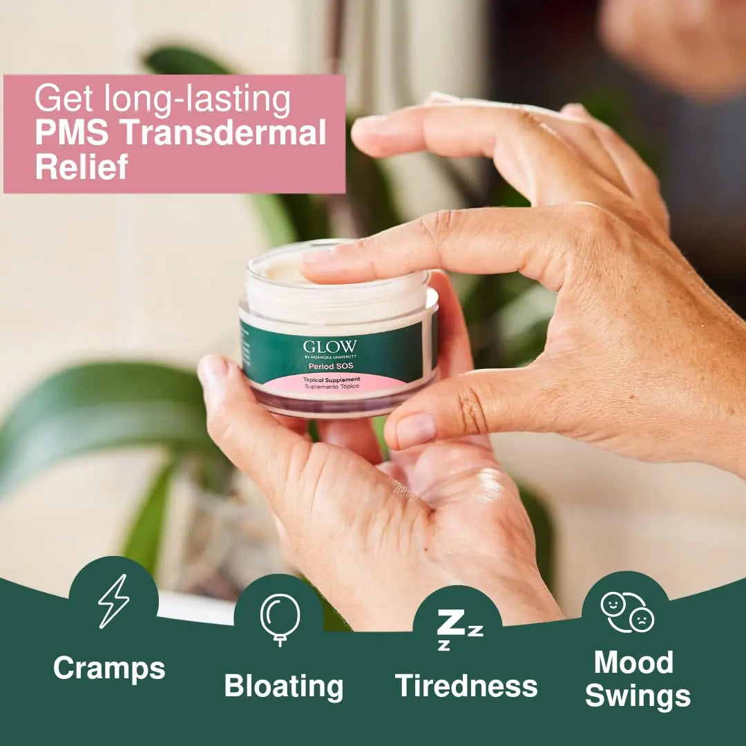 Glow Botanica | Period SOS - Real Wild Yam Cream for PMS Symptom Relief - Topical Supplement Glow Botanica Au supplements