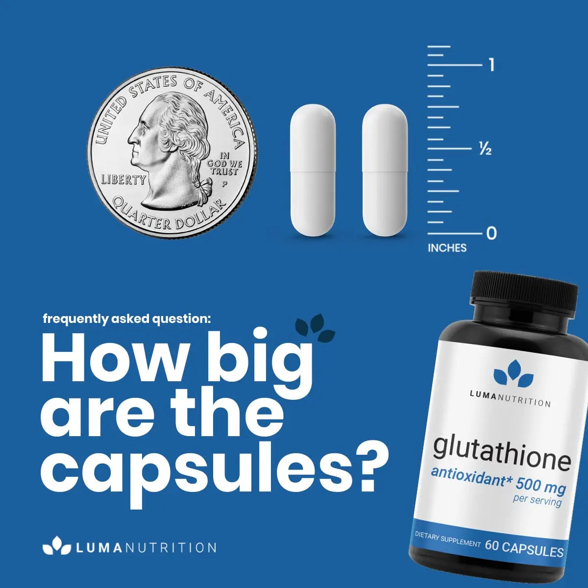 Premium Glutathione - Reduced Glutathione 500mg - Glutathione Supplement - L-Glutathione Luma Nutrition Au supplements