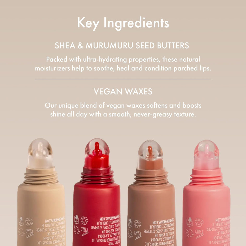 Summer Fridays Tinted Lip Butter Balm - Conditioning Vegan Lip Balm for Instant Moisture