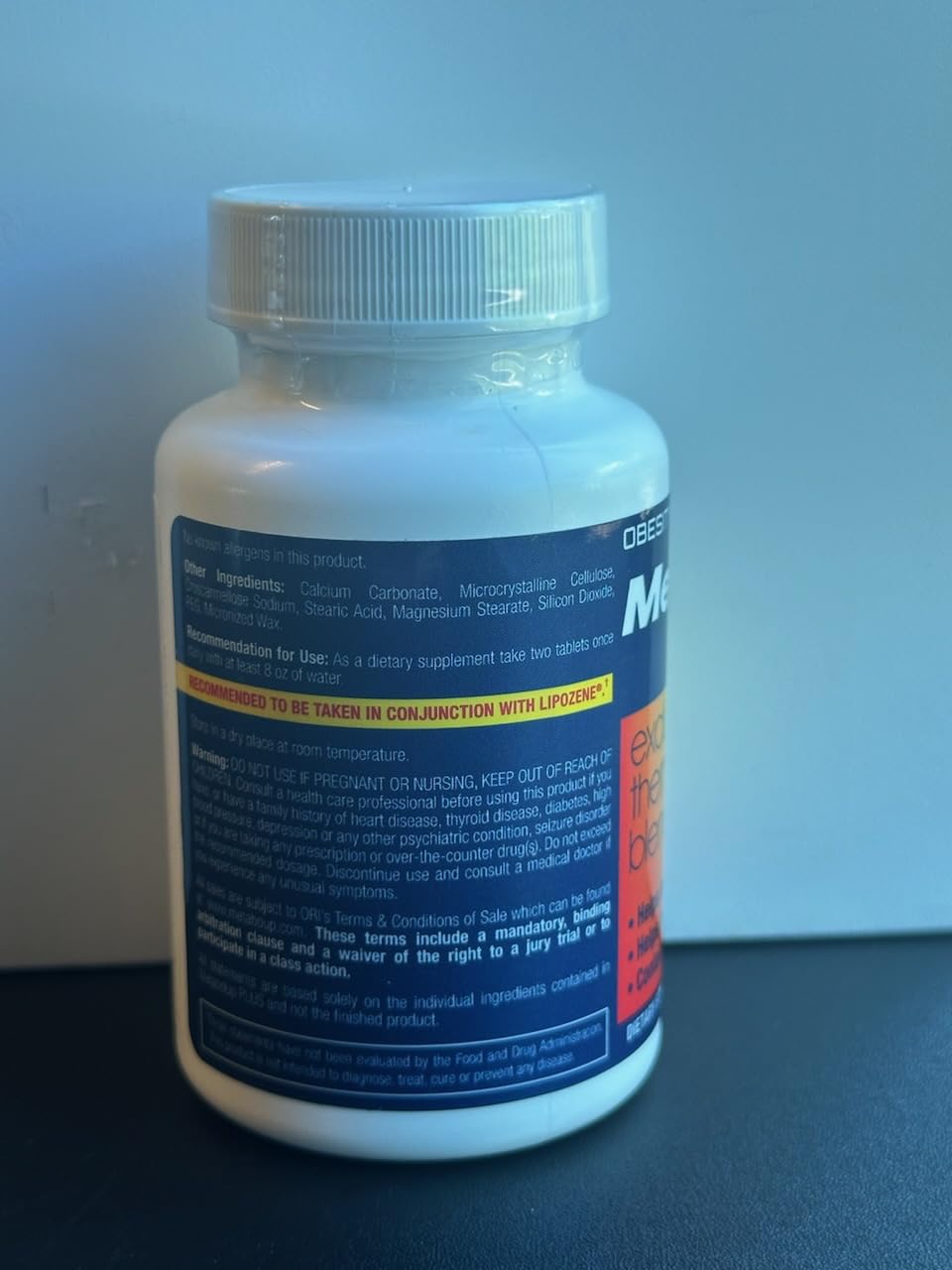 Lipozene MetaboUP Plus - 2 60 Ct Bottles - Thermogenic Weight Loss - Energy Booster Pills