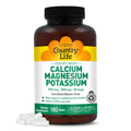 Country Life Target Mins - Calcium Magnesium Potassium Bone & Heart Health Supplement, 1000mg Calcium, 500mg Magnesium, Supports Calcium Utilization