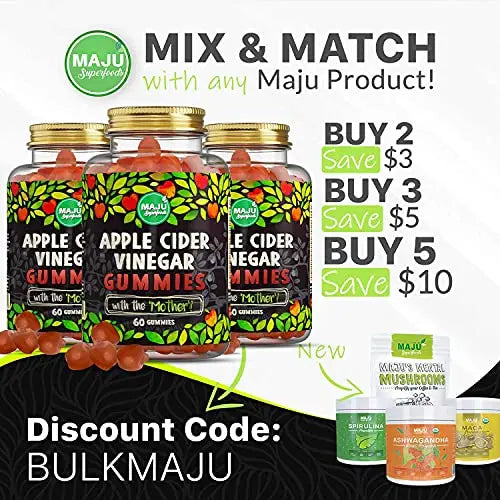 Apple Cider Vinegar Gummies with Mother - Weight Management & Detox - 2X Stronger Maju Superfoods Au supplements