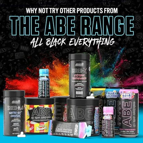 ABE All Black Everything Pre Workout Energy, Increase Physical Performance with Citrulline Applied Nutrition Au supplements
