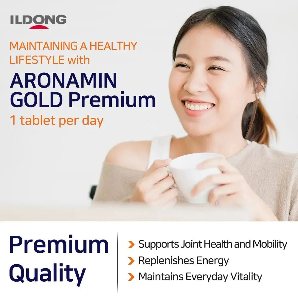Aromamin Gold Premium Multi-Vitamin for Recovering 120 Tablets, 1 Count (Pack of 120) 아로나민 Au supplements