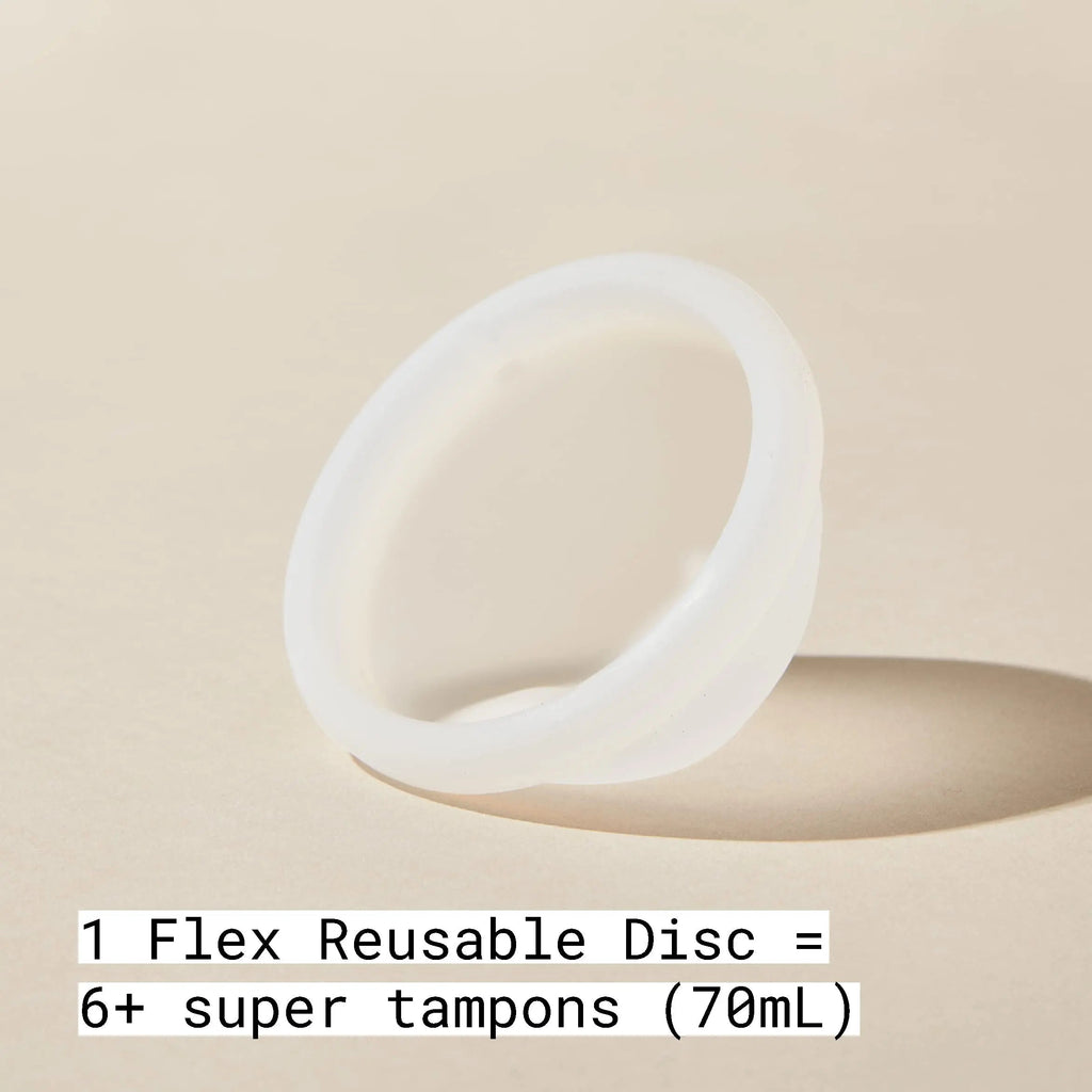 Flex Reusable Disc | Reusable Menstrual Disc | Tampon, Pad, and Cup Alternative | Capacity of 6 Super FLEX Au supplements