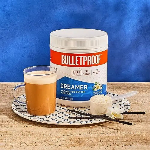 Bulletproof French Vanilla Creamer, 14.8 Ounces, Keto Coffee Creamer with MCT Oil Bulletproof Au supplements