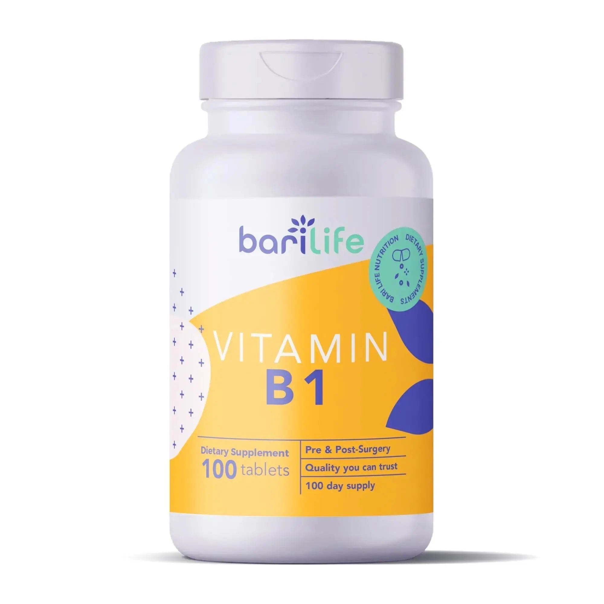 Bari Life Vitamin B1 100mg Tablets, Thiamin, Thiamin, Dietary Supplement (100 Tablets) Bari Life Au supplements