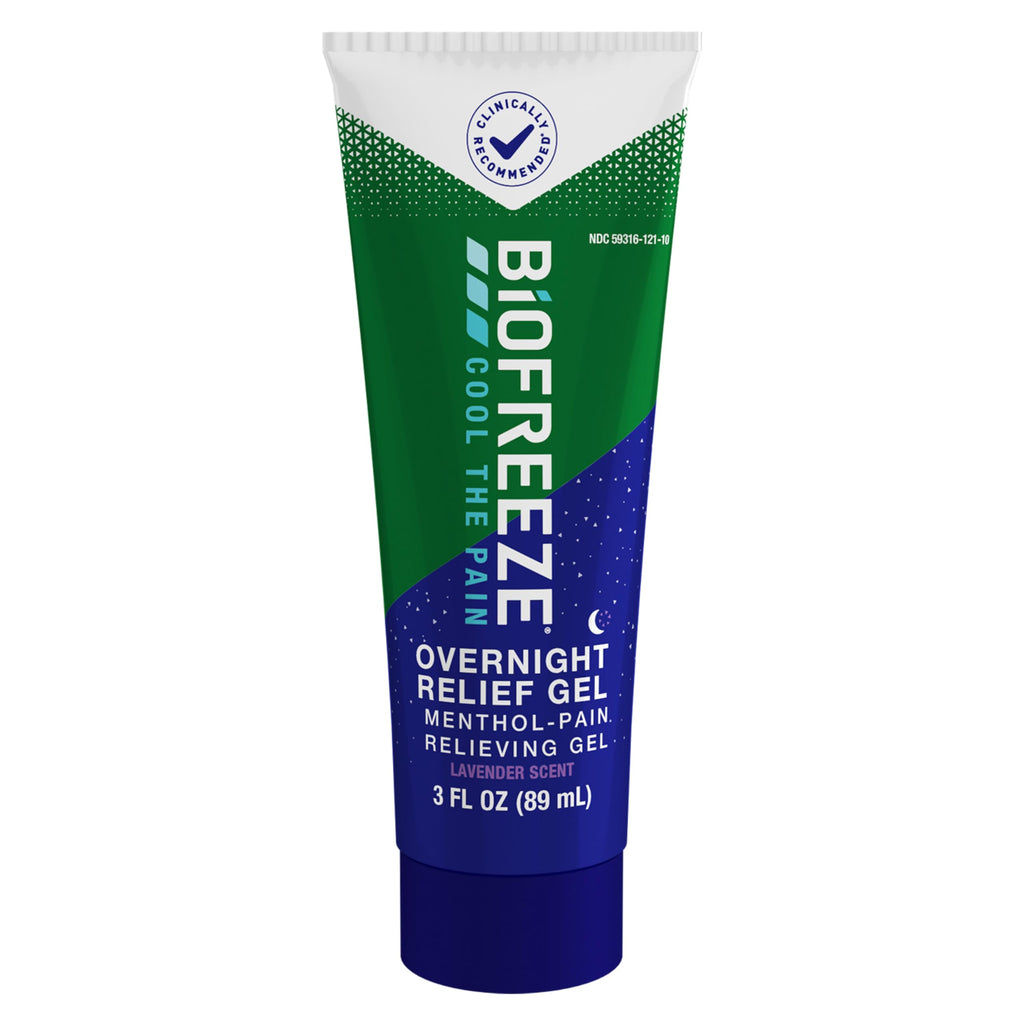 Biofreeze Overnight Gel Pain Relief, Knee & Lower Back Pain Relief, Arthritis Pain Reliever, Neck Pain Relief, Cooling Joint Pain Relief, Lavender Scented Menthol Gel 3 Fl Oz Biofreeze Au supplements